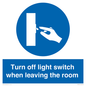 MV10441: Turn off light switch when leaving the room