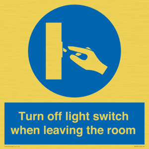 MV10441: Turn off light switch when leaving the room