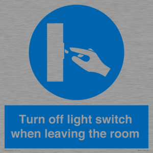 MV10441: Turn off light switch when leaving the room