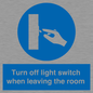 MV10441: Turn off light switch when leaving the room
