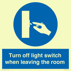 MV10441: Turn off light switch when leaving the room