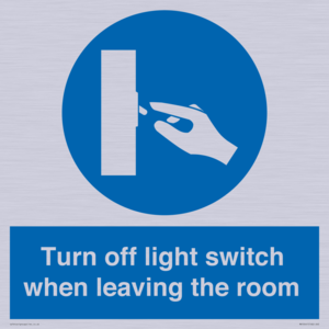 MV10441: Turn off light switch when leaving the room
