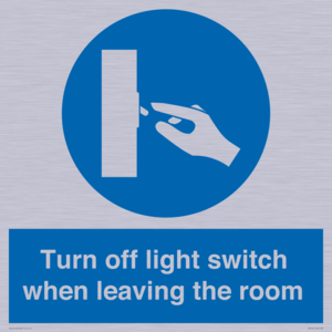MV10441: Turn off light switch when leaving the room