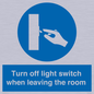 MV10441: Turn off light switch when leaving the room