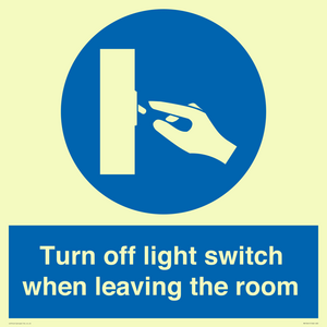 MV10441: Turn off light switch when leaving the room