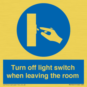 MV10441: Turn off light switch when leaving the room