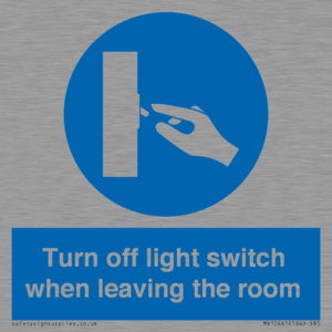 MV10441: Turn off light switch when leaving the room