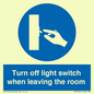MV10441: Turn off light switch when leaving the room