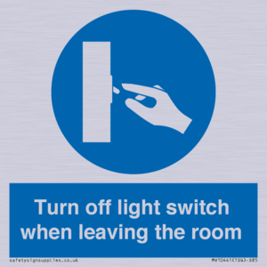 MV10441: Turn off light switch when leaving the room