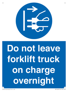 MV10443: Do not leave forklift truck on charge overnight