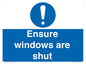 MV10447: Ensure windows are shut