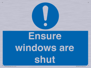 MV10447: Ensure windows are shut
