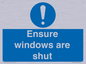 MV10447: Ensure windows are shut