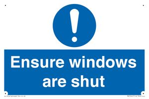 MV10447: Ensure windows are shut