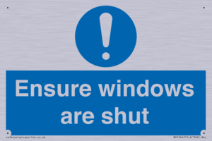 MV10447: Ensure windows are shut