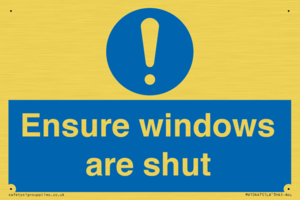 MV10447: Ensure windows are shut