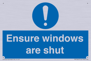 MV10447: Ensure windows are shut