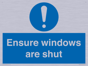 MV10447: Ensure windows are shut