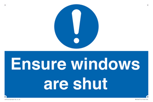 MV10447: Ensure windows are shut
