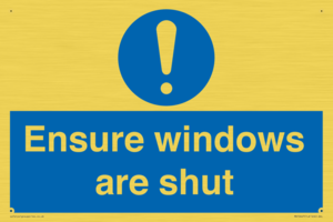 MV10447: Ensure windows are shut