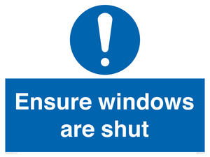 MV10447: Ensure windows are shut