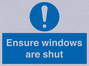 MV10447: Ensure windows are shut