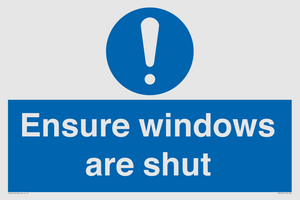 MV10447: Ensure windows are shut