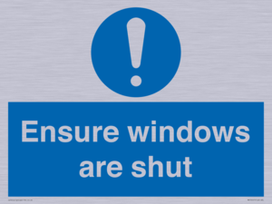 MV10447: Ensure windows are shut