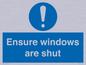 MV10447: Ensure windows are shut