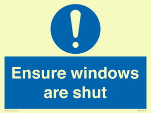 MV10447: Ensure windows are shut