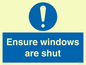MV10447: Ensure windows are shut