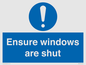 MV10447: Ensure windows are shut