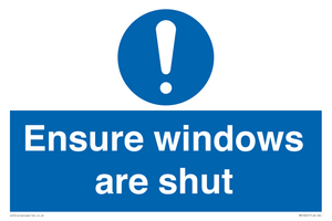 MV10447: Ensure windows are shut