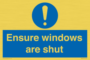 MV10447: Ensure windows are shut