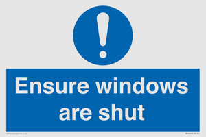 MV10447: Ensure windows are shut