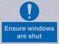 MV10447: Ensure windows are shut