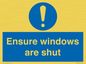 MV10447: Ensure windows are shut