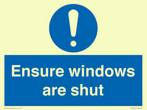 MV10447: Ensure windows are shut