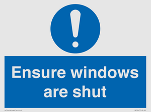 MV10447: Ensure windows are shut