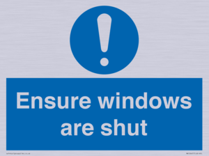 MV10447: Ensure windows are shut