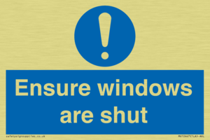 MV10447: Ensure windows are shut
