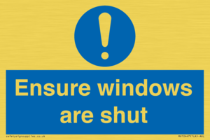 MV10447: Ensure windows are shut