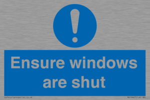 MV10447: Ensure windows are shut