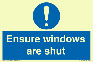 MV10447: Ensure windows are shut