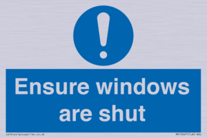MV10447: Ensure windows are shut