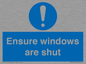 MV10447: Ensure windows are shut
