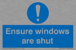 MV10447: Ensure windows are shut