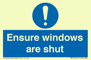 MV10447: Ensure windows are shut