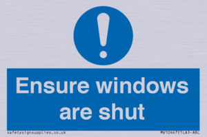 MV10447: Ensure windows are shut