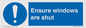 MV10447: Ensure windows are shut